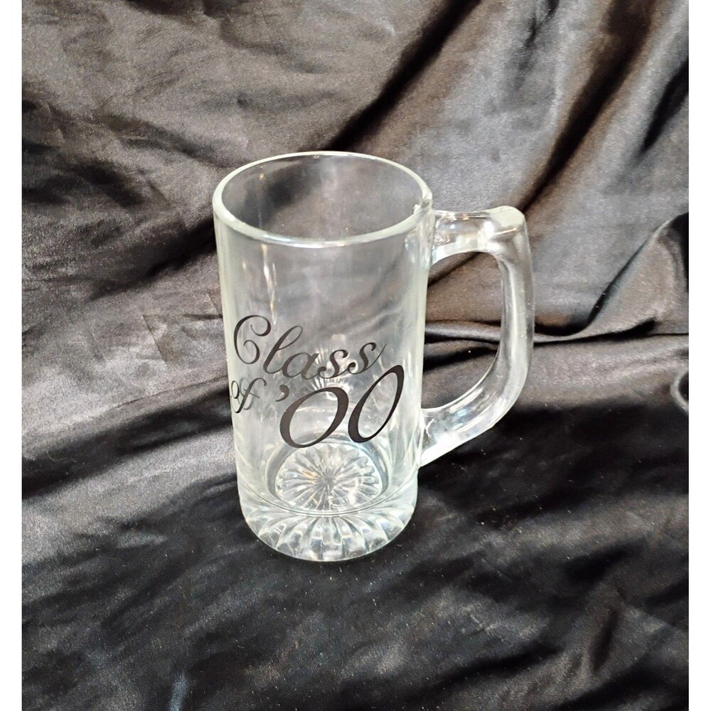 Class Of '00 Clear Glass Stein 2000 Mug
